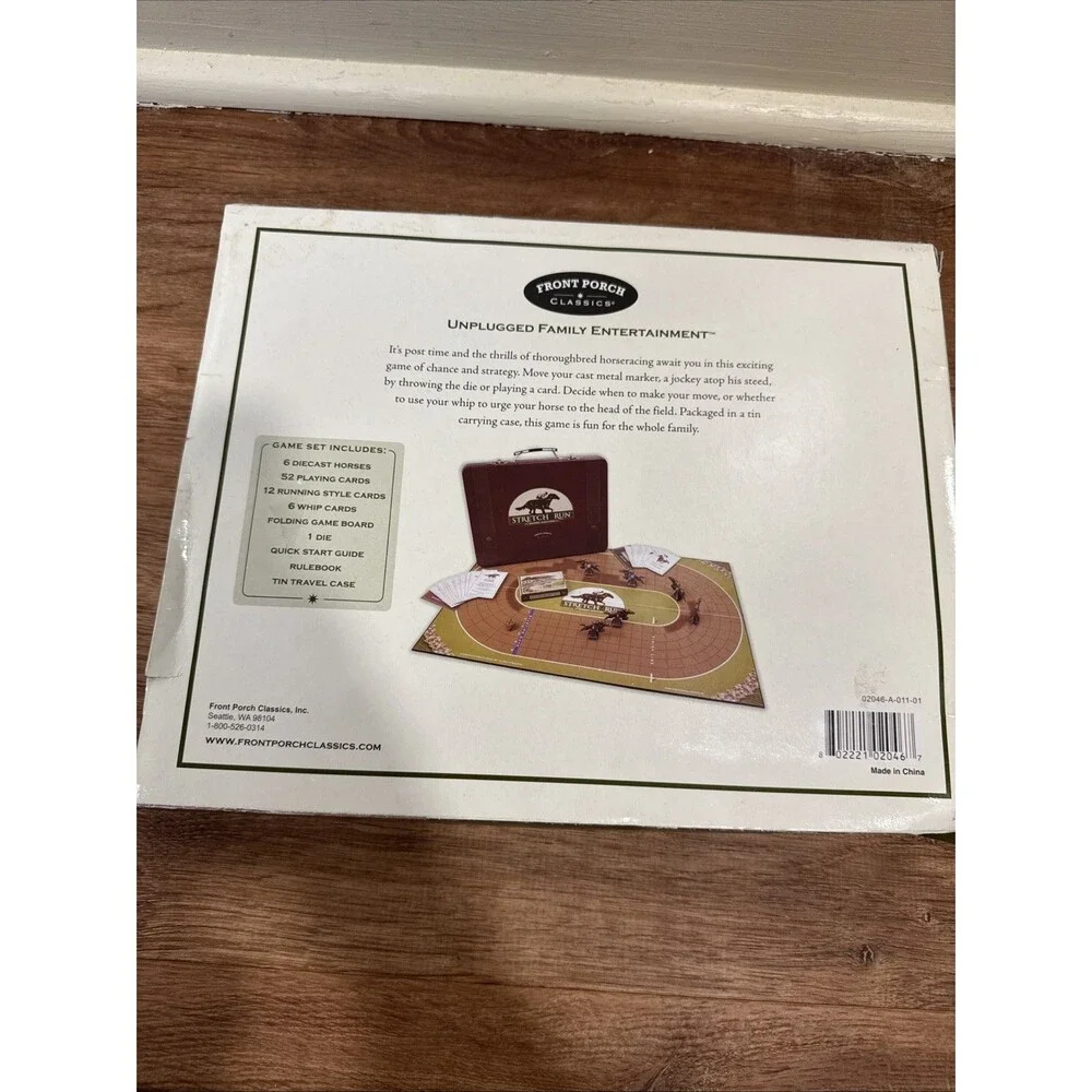 Stretch Run Horse  Racing Game Front Porch Classics Derby Edition Strategy New